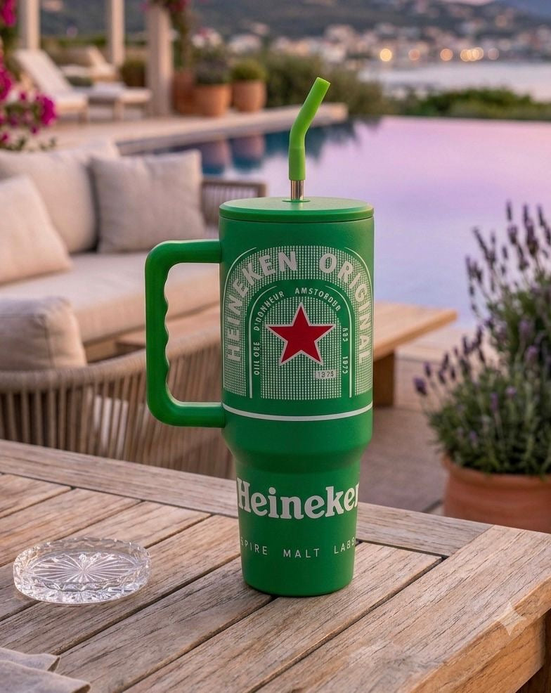 Beer print tumblers