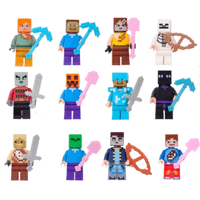 12 Pc Mini Figures Set