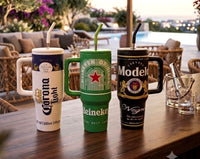 Beer print tumblers