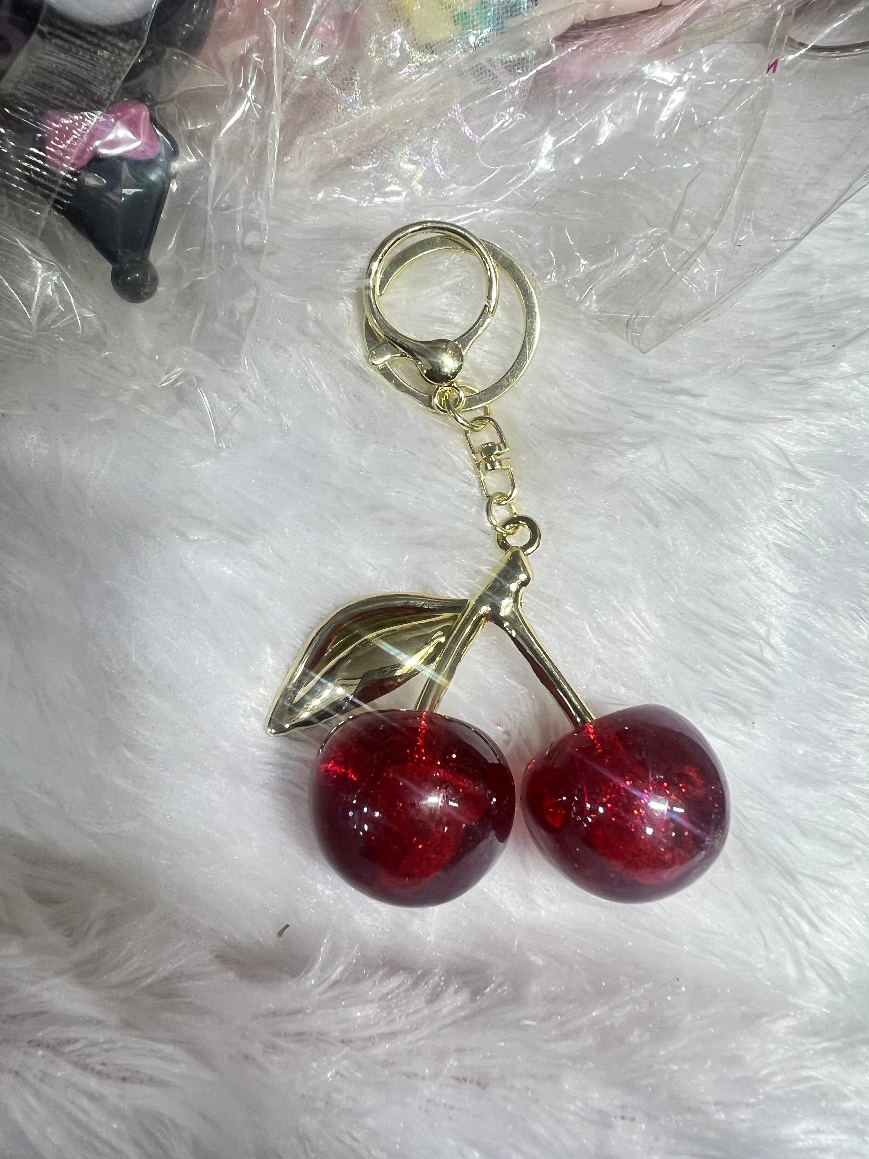 Trendy cherry bagcharms