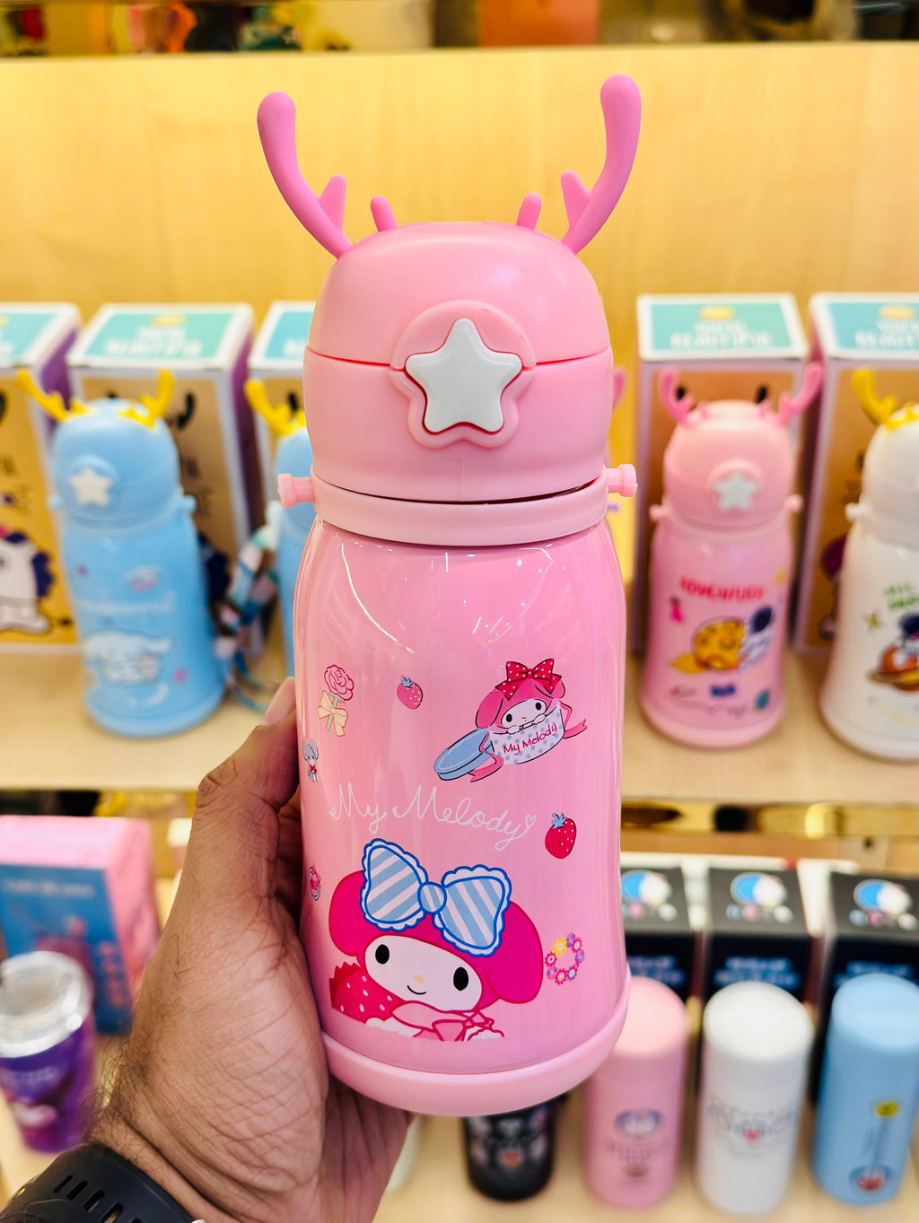 Sanrio reindeer bottles