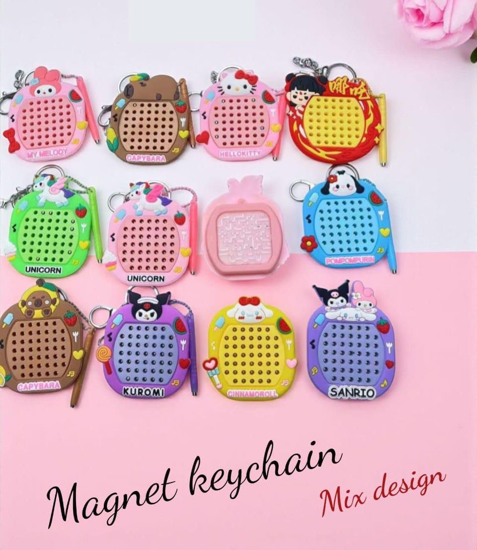 2 in 1 Mini Magnetic Game Keychains